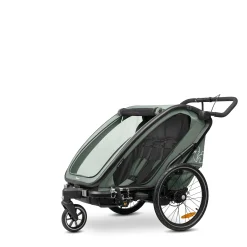 hauck Fahrradanhänger Bike n Walk Duo Dark Green* Fahrradanhänger