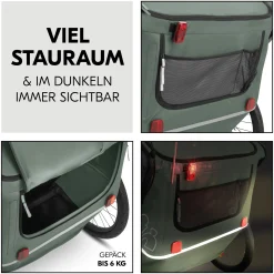 hauck Fahrradanhänger Bike n Walk Duo Dark Green* Fahrradanhänger