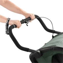 hauck Fahrradanhänger Bike n Walk Duo Dark Green* Fahrradanhänger
