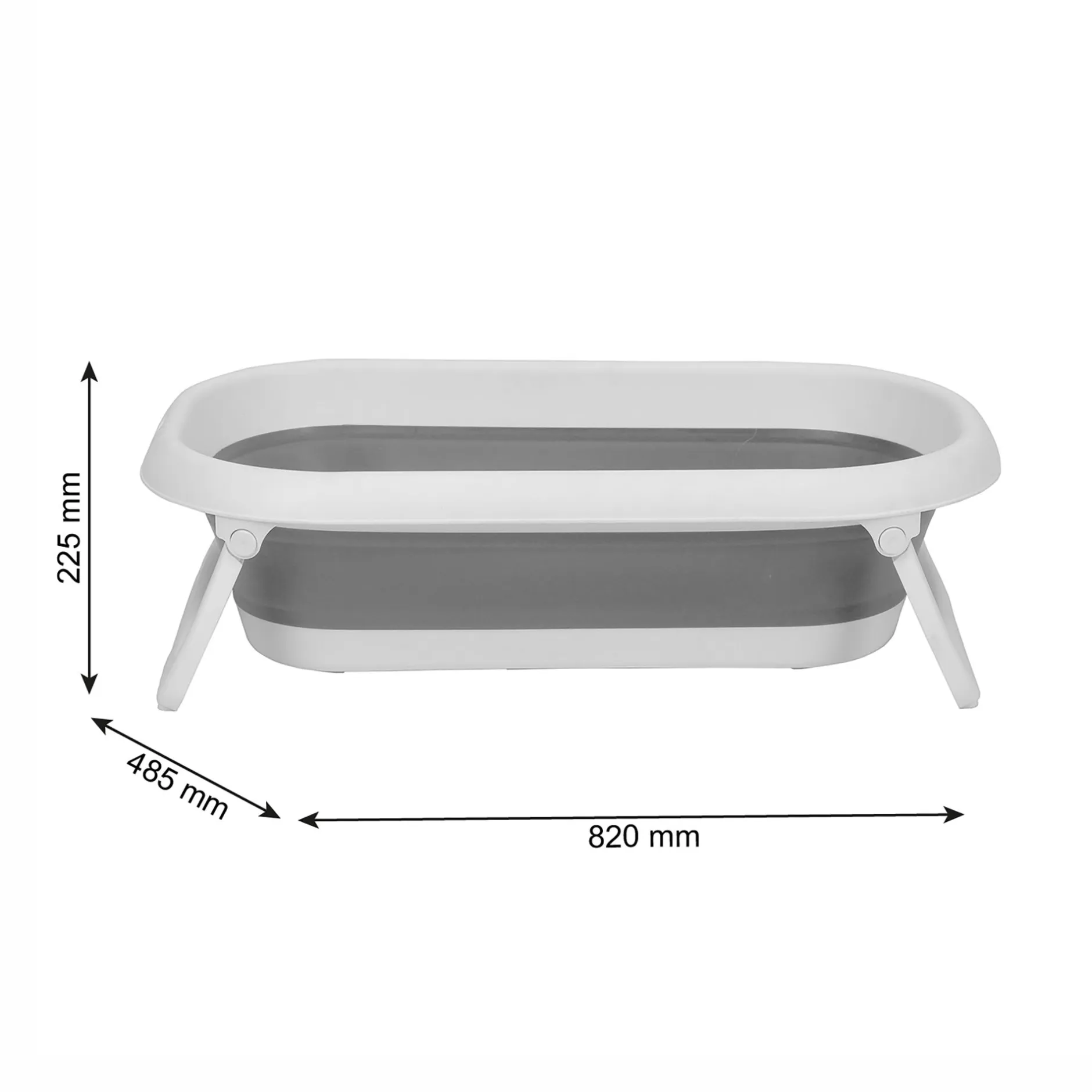 rotho Babydesign Faltbadewanne Baby Bath 2 Go Stone Grey* Badewannen