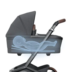 MAXI-COSI Premium Fame Babywanne Twillic Graphite*Kinder Kinderwagen Zubehör