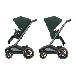 MAXI-COSI Premium Fame Gestell Twillic Green*Kinder Kombi-Kinderwagen