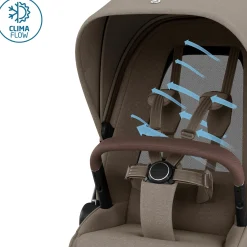 MAXI-COSI Premium Fame Gestell Twillic Truffle*Kinder Kombi-Kinderwagen
