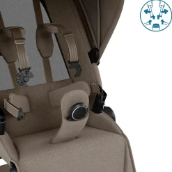MAXI-COSI Premium Fame Gestell Twillic Truffle*Kinder Kombi-Kinderwagen