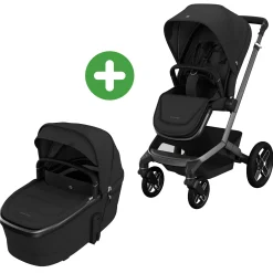 MAXI-COSI Premium Fame Set Black*Kinder Kinderwagen Komplettsets