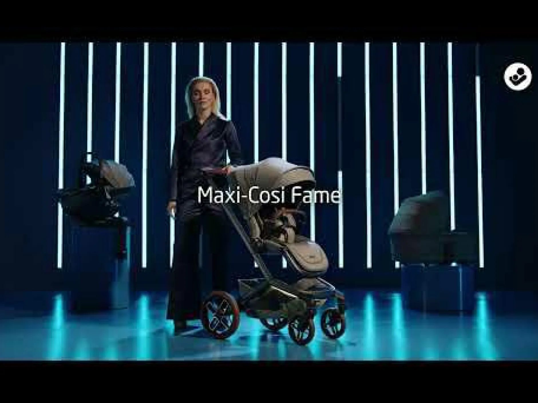 MAXI-COSI Premium Fame Set Black*Kinder Kinderwagen Komplettsets