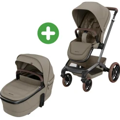 MAXI-COSI Premium Fame Set Twillic Truffle*Kinder Kinderwagen Komplettsets