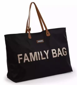 CHILDHOME Family Bag Schwarz / Gold* Wickeltaschen