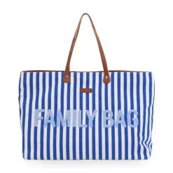 CHILDHOME Family Bag Tragetasche Blau gestreift* Wickeltaschen