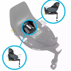 MAXI-COSI FamilyFix 360 i-Size*Kinder Isofix Stationen