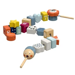 TOPBRIGHT Fädelspiel Raupe*Kinder Lernspielzeug|Holzspielzeug