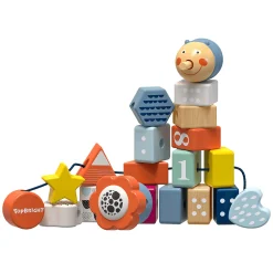 TOPBRIGHT Fädelspiel Raupe*Kinder Lernspielzeug|Holzspielzeug