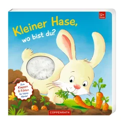 COPPENRATH Fühlbuch Mein erstes Guckloch-Fühlbuch: Kleiner Hase, wo bist du?*Kinder Kinderbücher