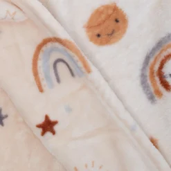 LITTLE ONE Flanell Fleecedecke Sonne & Mond* Bettausstattung