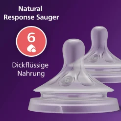 PHILIPS AVENT Flaschensauger Natural Response Gr. 6 ab 6 Monate SCY966/02* Flaschen & Sauger