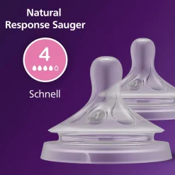 PHILIPS AVENT Flaschensauger Natural Response Gr. 4 ab 3 Monate SCY964/02* Flaschen & Sauger