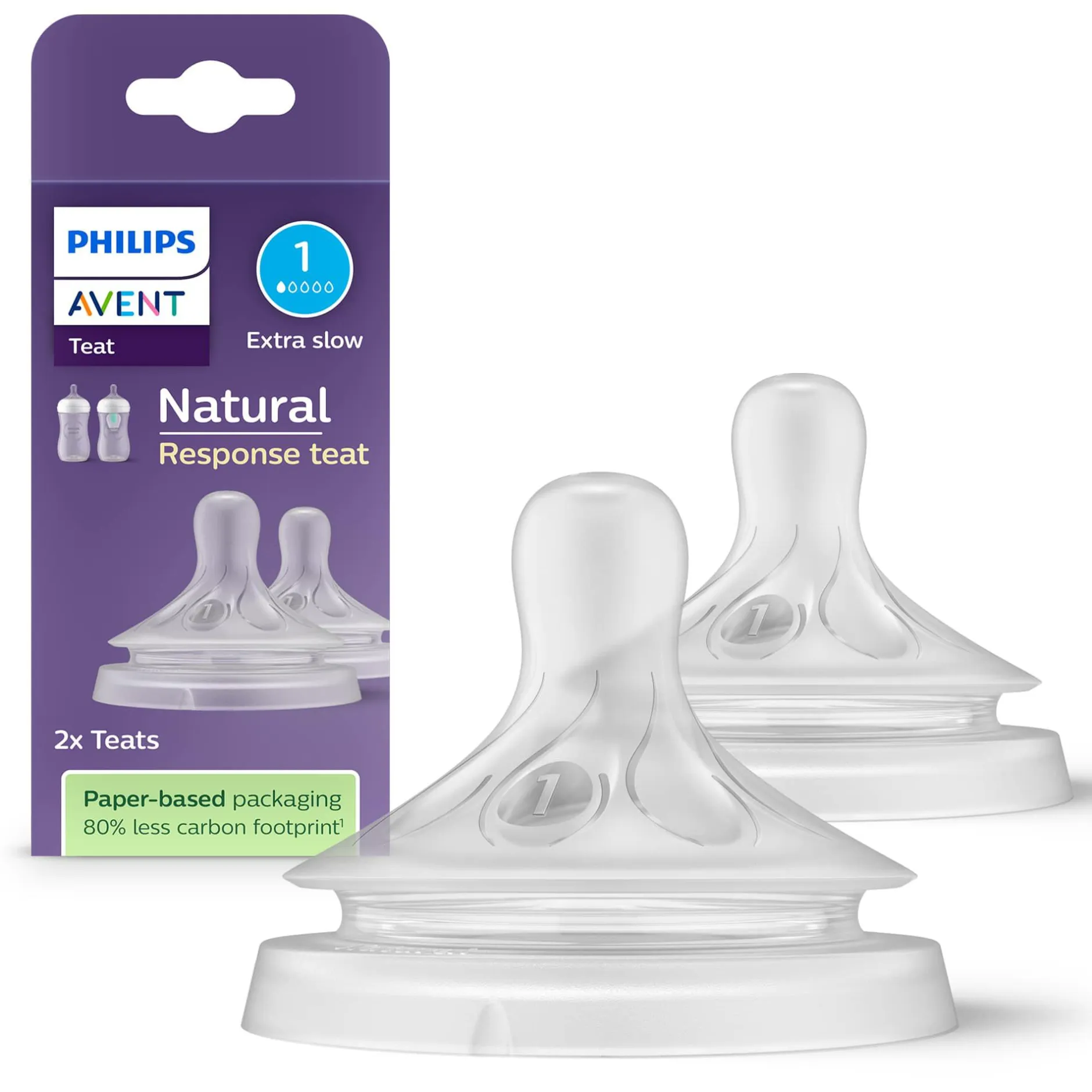 PHILIPS AVENT Flaschensauger Natural Response Gr. 1 ab 0 Monate SCY961/02* Flaschen & Sauger