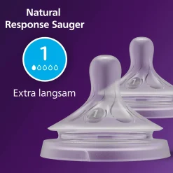 PHILIPS AVENT Flaschensauger Natural Response Gr. 1 ab 0 Monate SCY961/02* Flaschen & Sauger