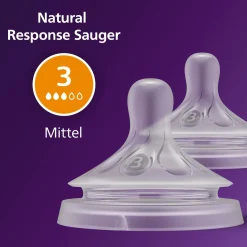 PHILIPS AVENT Flaschensauger Natural Response Gr. 3 ab 1 Monat SCY963/02* Flaschen & Sauger