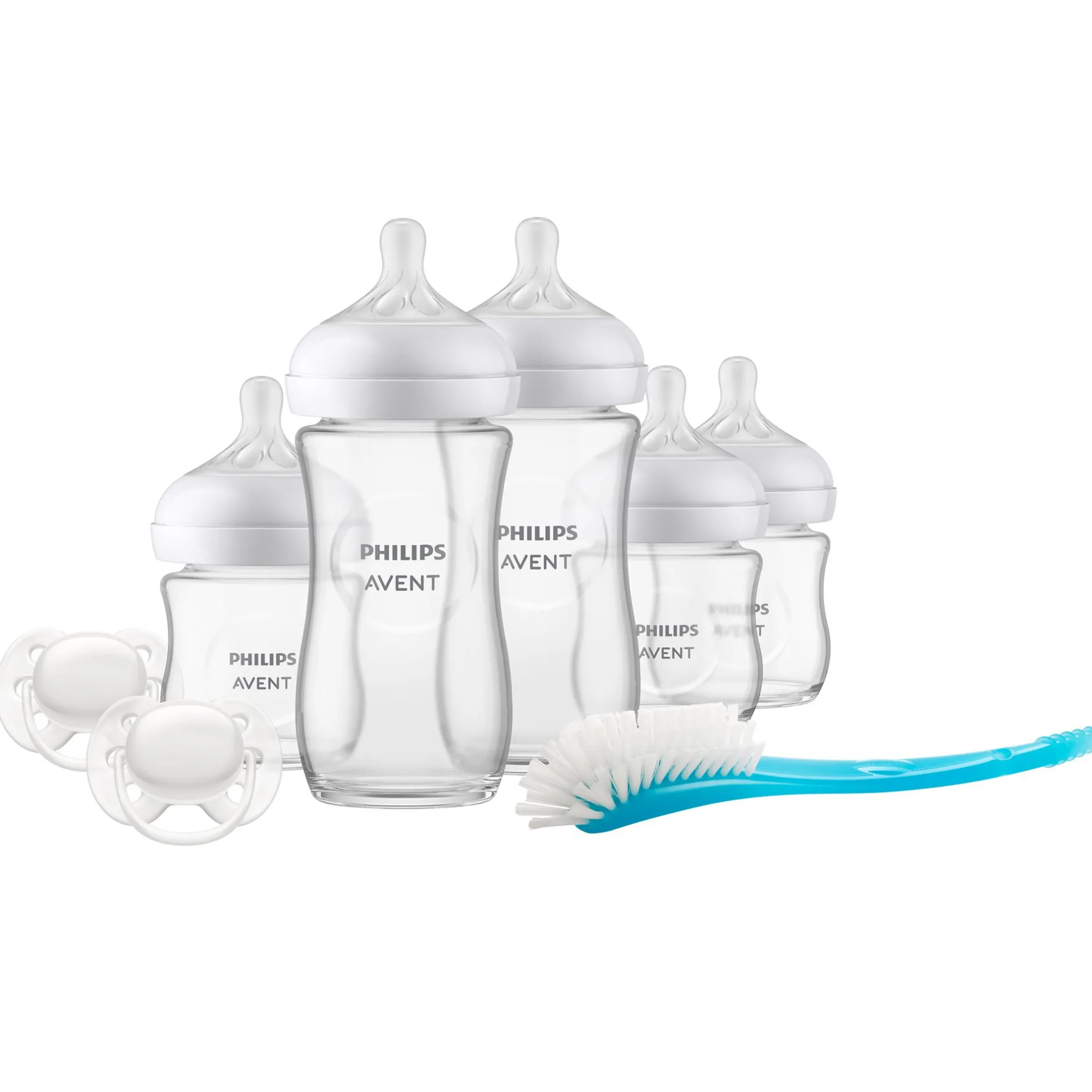 PHILIPS AVENT Flaschen-Starter-Set Glas Natural Response SCD879/11* Flaschen & Sauger