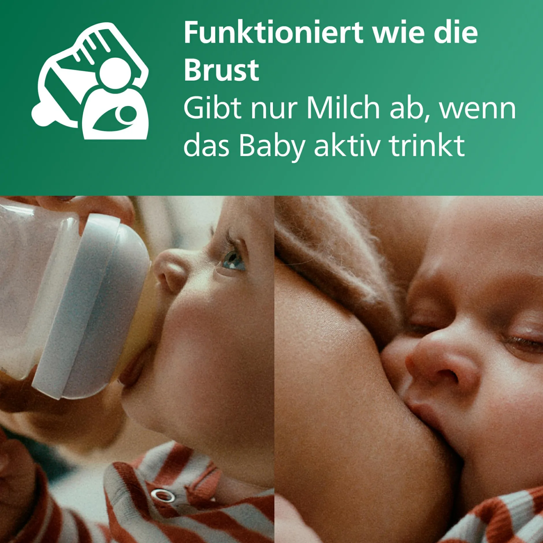PHILIPS AVENT Flaschen-Starter-Set Glas Natural Response SCD879/11* Flaschen & Sauger
