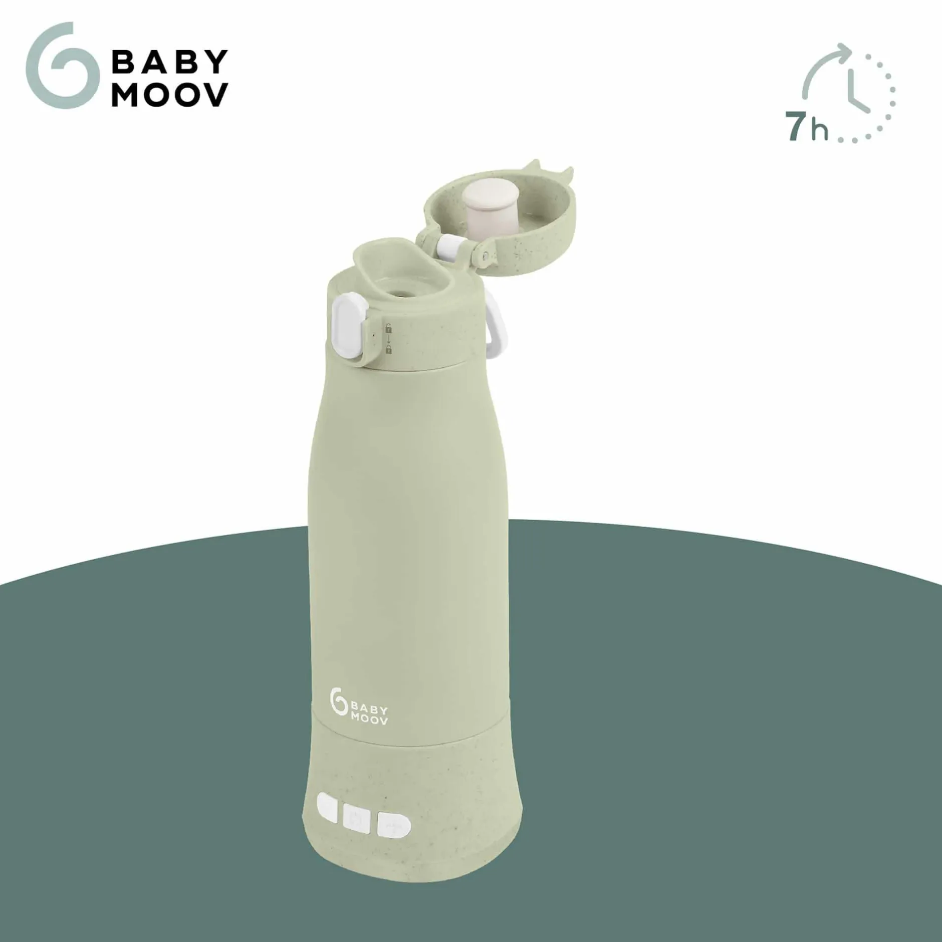 babymoov Flaschenwärmer Moov & Feed Sage Green* Babykostwärmer