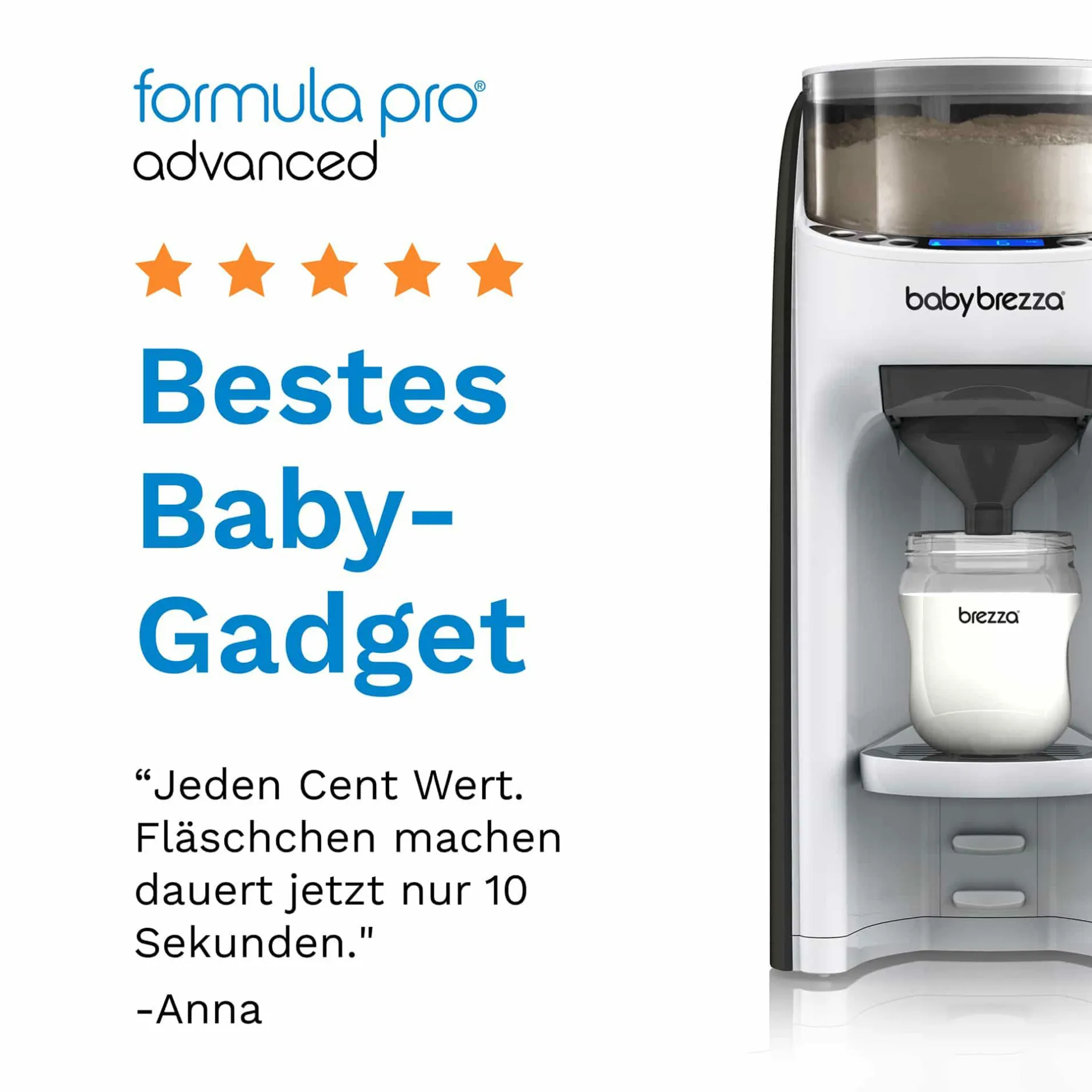 babybrezza Flaschenzubereiter Formula Pro Advanced* Babykostwärmer