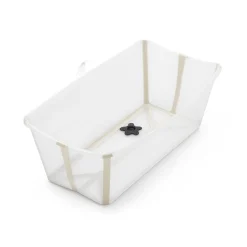 STOKKE Flexi Bath® Transparent Sandy Beige mit hitzeempfindlichem Stöpsel* Badewannen