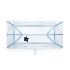 STOKKE Flexi Bath® XL Transparent Ocean Blue mit hitzeempfindlichem Stöpsel* Badewannen