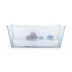 STOKKE Flexi Bath® XL Transparent Ocean Blue mit hitzeempfindlichem Stöpsel* Badewannen