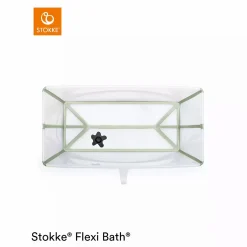 STOKKE Flexi Bath XL Transparent Green mit hitzeempfindlichem Stöpsel* Badewannen