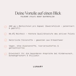 Lunary Folsäure* Hausapotheke|Nahrungsergänzung & Vitamine