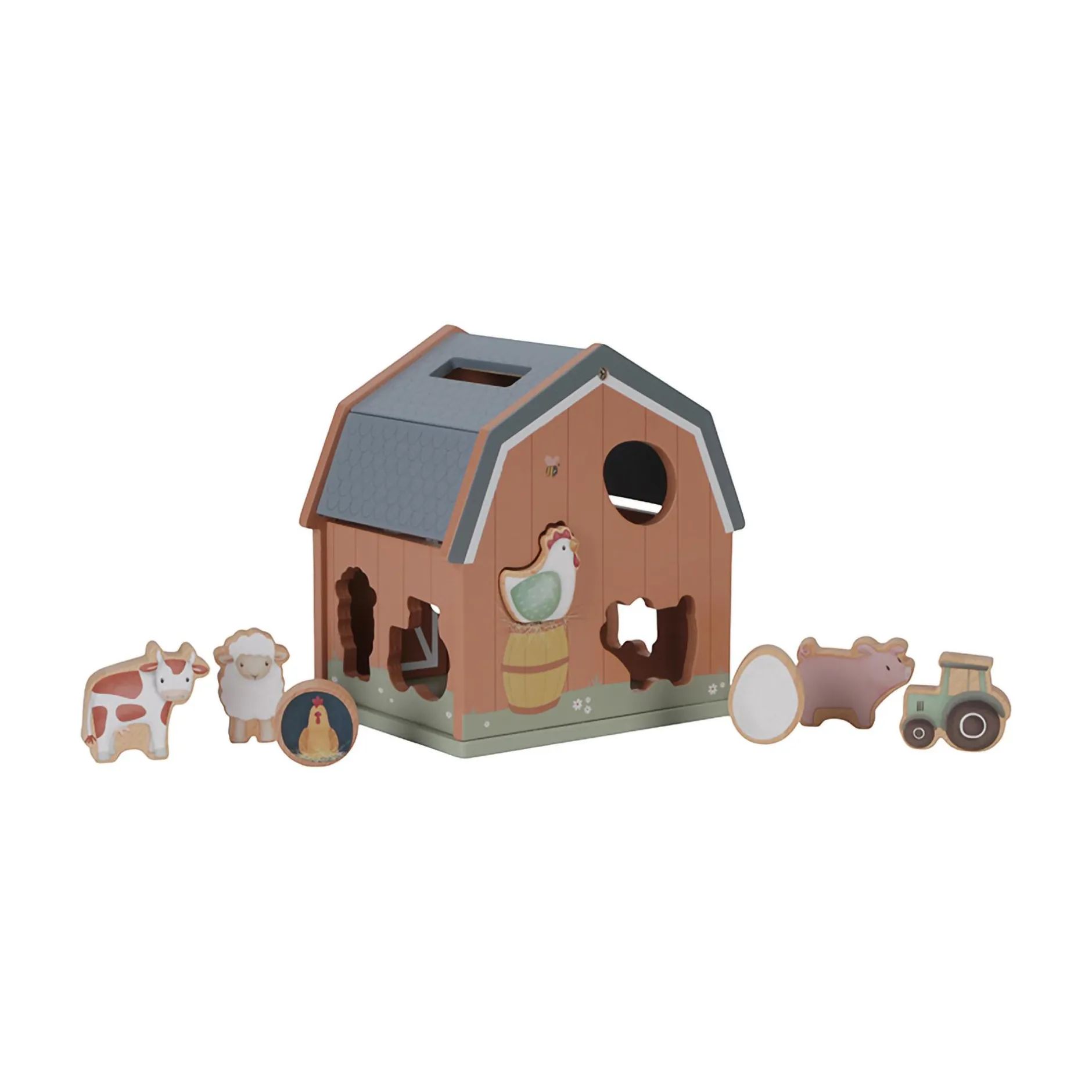 LITTLE DUTCH Formen-Steckspiel Little Farm*Kinder Lernspielzeug