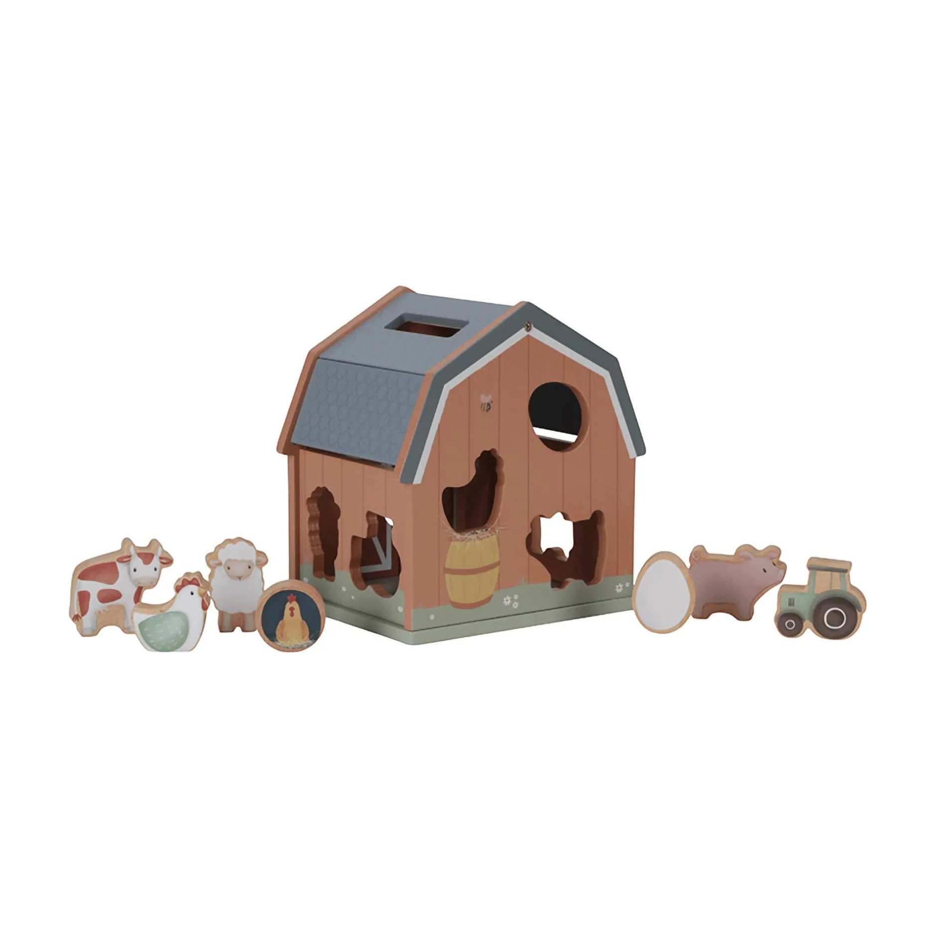 LITTLE DUTCH Formen-Steckspiel Little Farm*Kinder Lernspielzeug