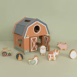 LITTLE DUTCH Formen-Steckspiel Little Farm*Kinder Lernspielzeug