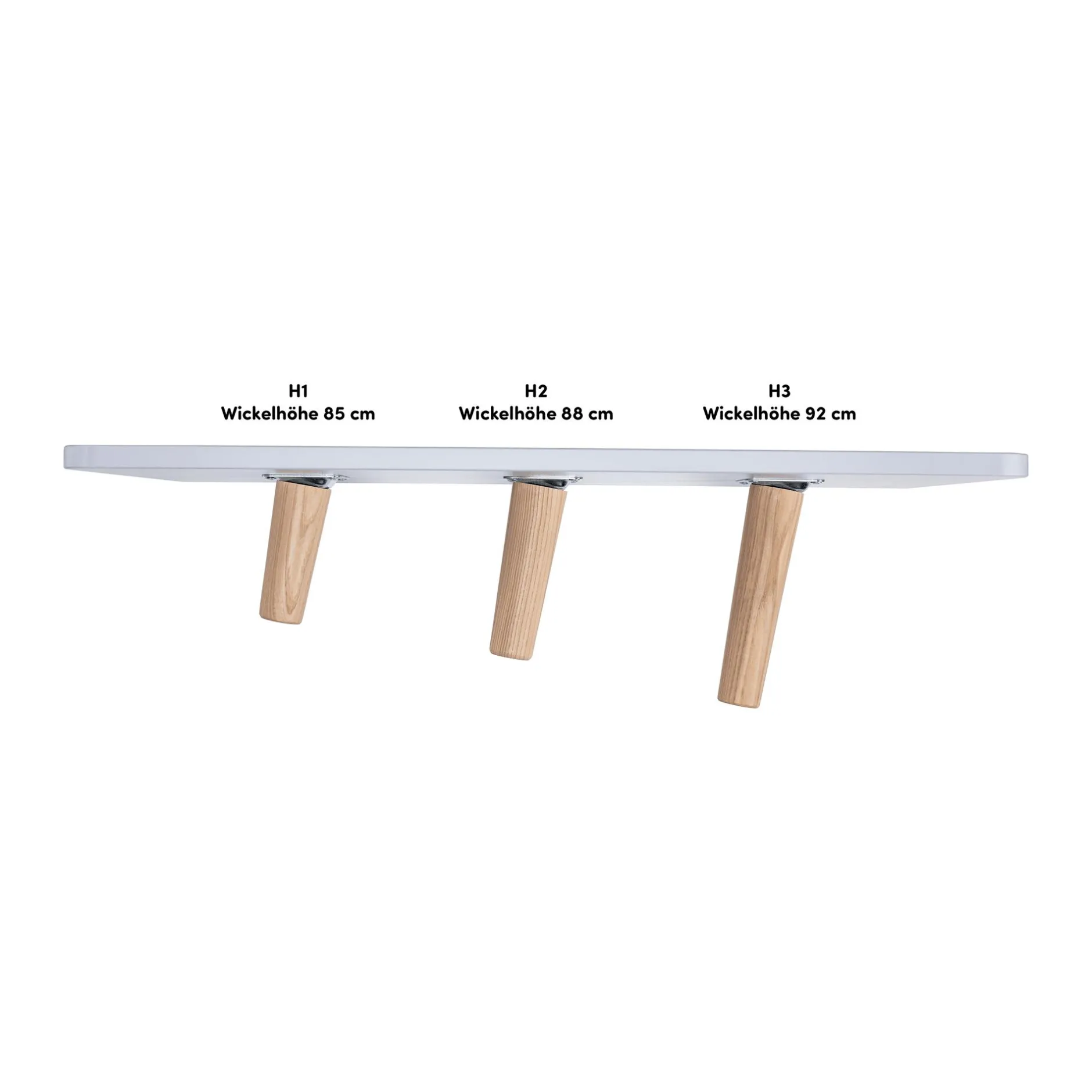 Arthur Berndt Fußpaket Lovis 88 cm für die breite Wickelkommode Lovis* Wickelmöbel