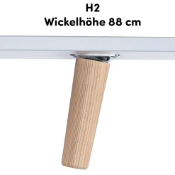 Arthur Berndt Fußpaket Lovis 88 cm für die schmale Wickelkommode Lovis* Wickelmöbel