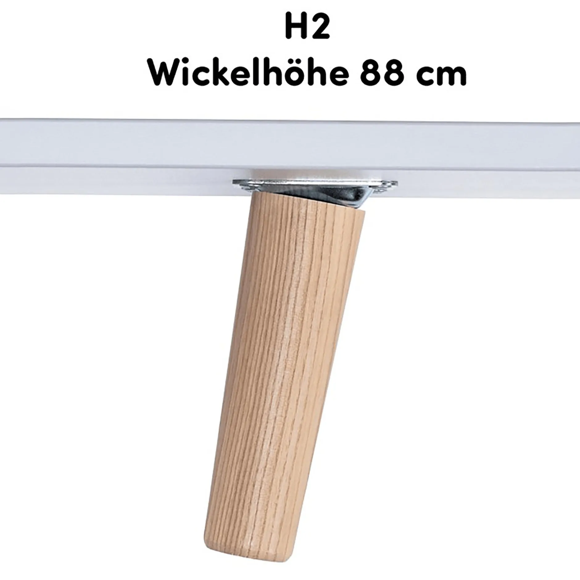 Arthur Berndt Fußpaket Lovis 88 cm für die schmale Wickelkommode Lovis* Wickelmöbel
