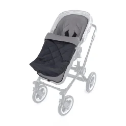 Liebes vPriebes Fußsack Mila Waffelpiqué Anthrazit/Stein*Kinder Kinderwagen Zubehör