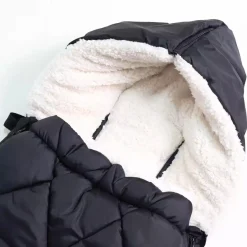 KAISER Fußsack XL Too Black / Creme*Kinder Kinderwagen Zubehör