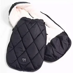KAISER Fußsack XL Too Black / Creme*Kinder Kinderwagen Zubehör