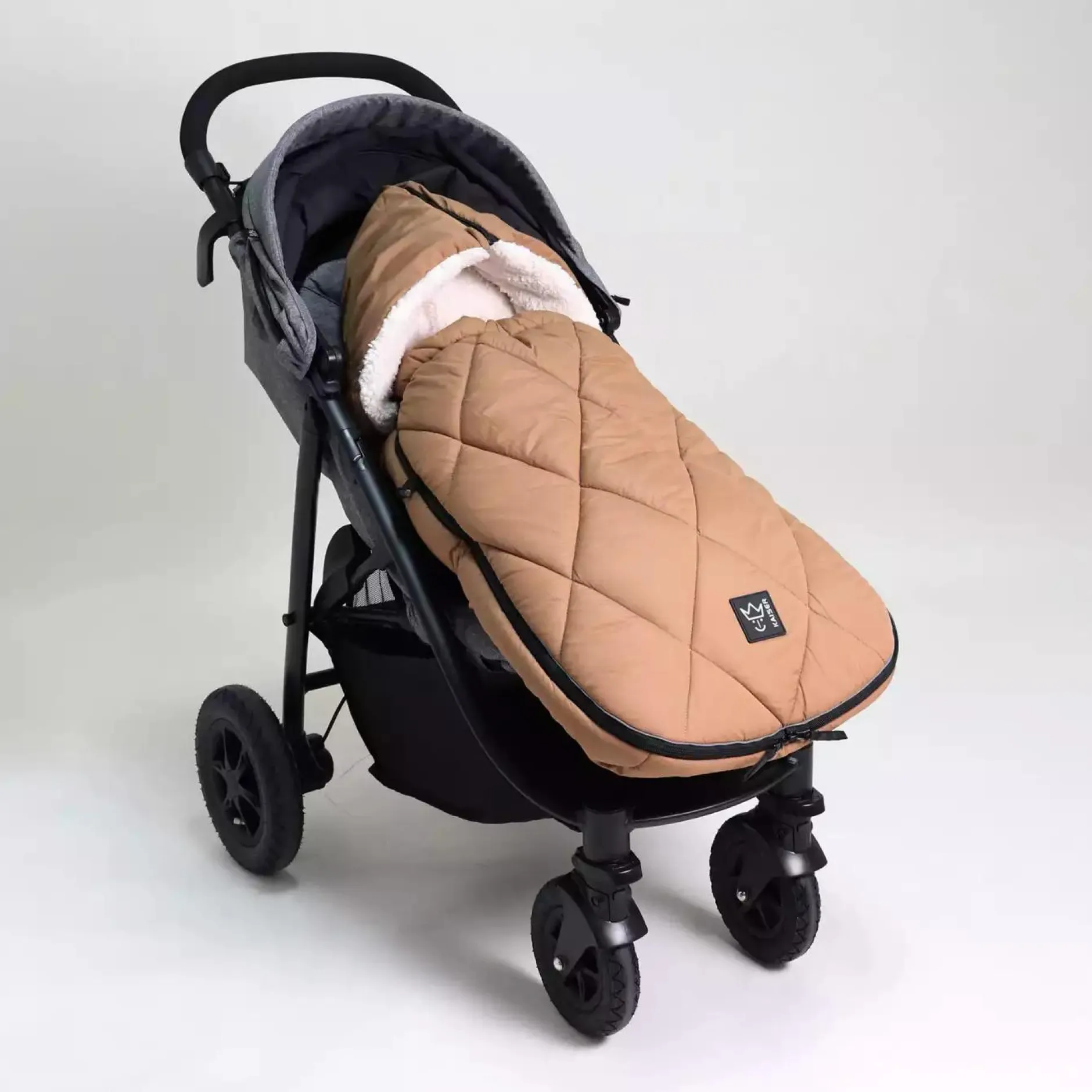 KAISER Fußsack XL Too Camel / Creme*Kinder Kinderwagen Zubehör