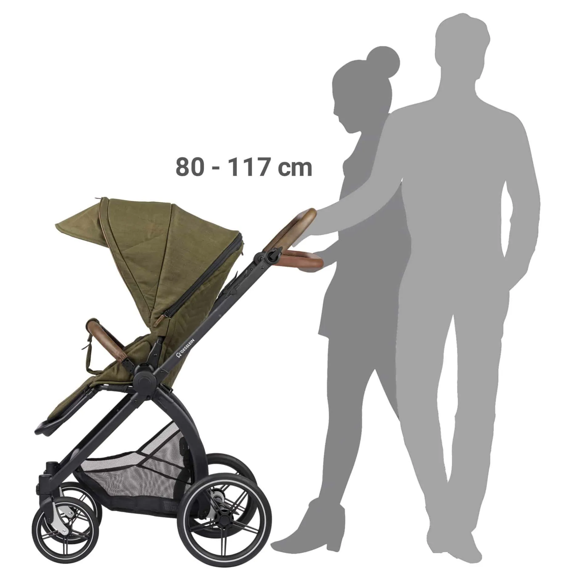 GESSLEIN FX4 Style Moos*Kinder Kombi-Kinderwagen