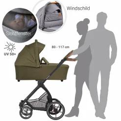 GESSLEIN FX4 Style Moos*Kinder Kombi-Kinderwagen