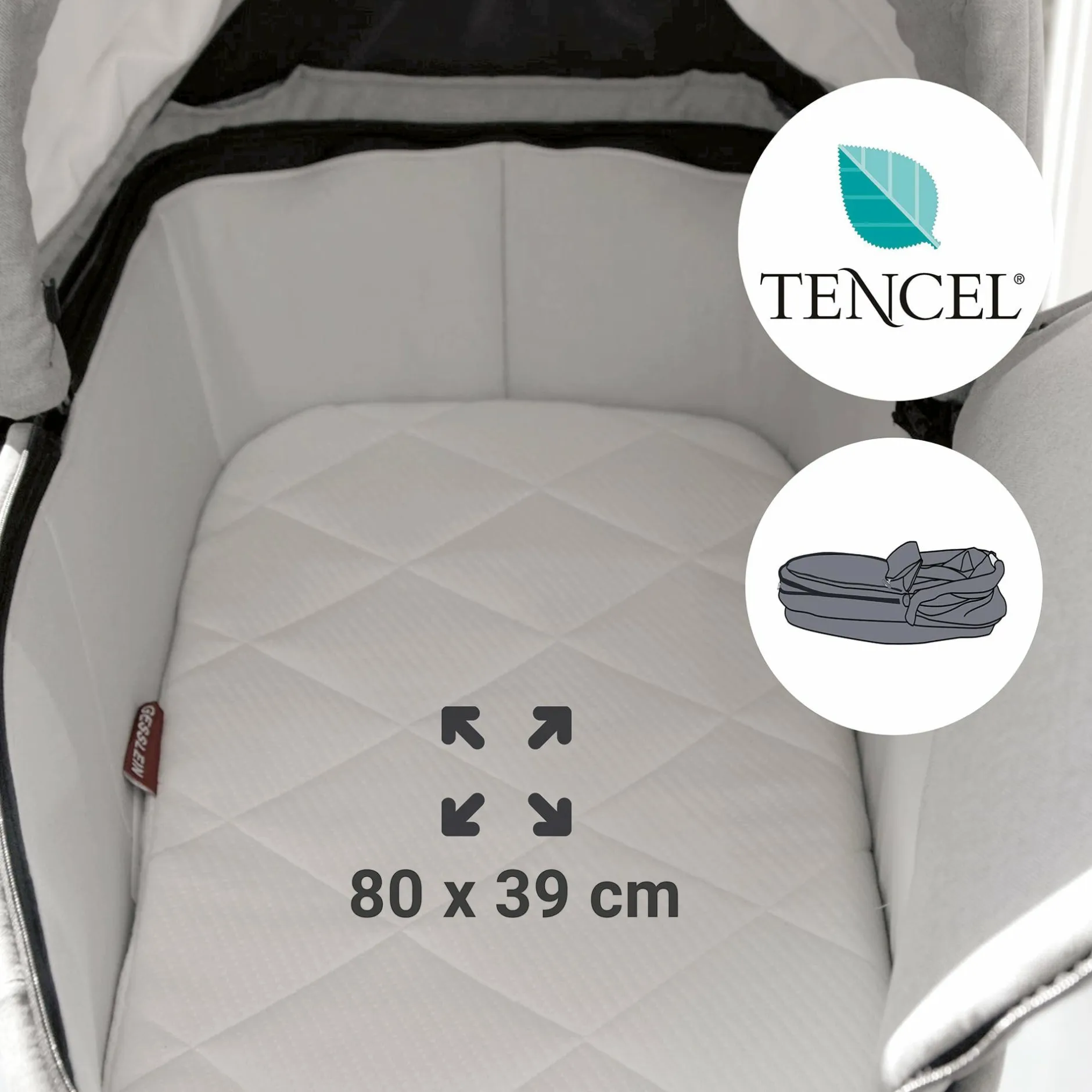 GESSLEIN FX4 Style Moos*Kinder Kombi-Kinderwagen