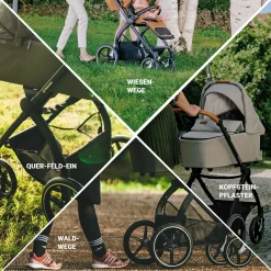 GESSLEIN FX4 Style Moos*Kinder Kombi-Kinderwagen