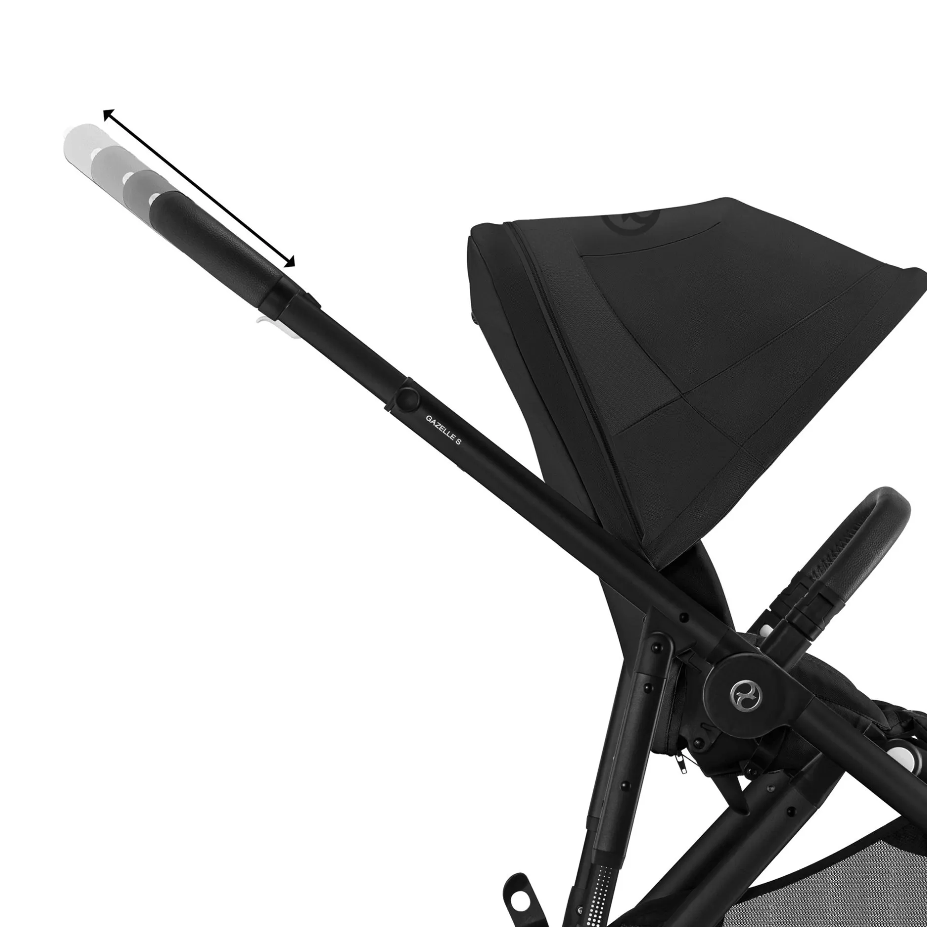 cybex Gazelle S Moon Black (Black Frame)*Kinder Buggys