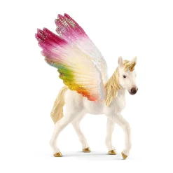 Schleich Geflügeltes Regenbogeneinhorn Fohlen*Kinder Lernspielzeug
