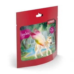 Schleich Geflügeltes Regenbogeneinhorn Fohlen*Kinder Lernspielzeug