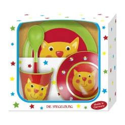 DIE SPIEGELBURG Geschenkset Katze* Besteck & Geschirr